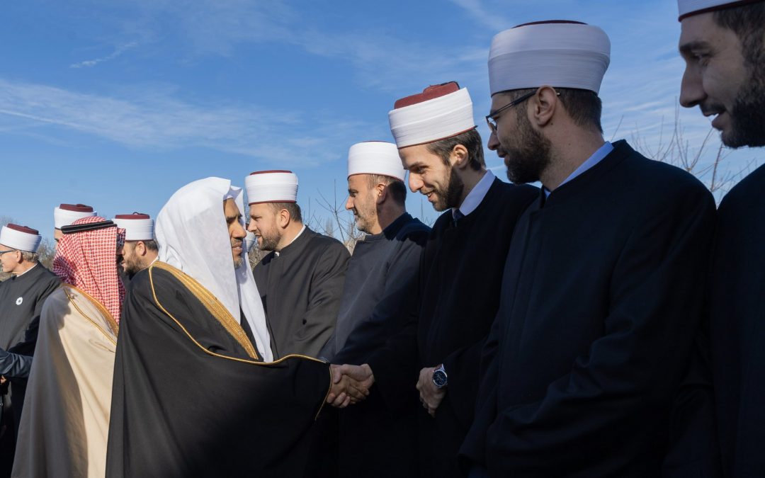 المشيخة الإسلامية وعمدة زغرب ووسائل الإعلام في كرواتيا أثناء احتفائهم بلقاء د.العيسى